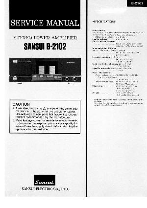 Service manual Sansui B-2102 ― Manual-Shop.ru