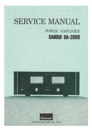 Сервисная инструкция Sansui BA-2000 ― Manual-Shop.ru
