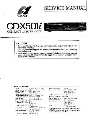 Service manual Sansui CD-X501I ― Manual-Shop.ru