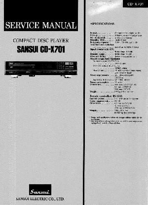Service manual Sansui CD-X701 ― Manual-Shop.ru