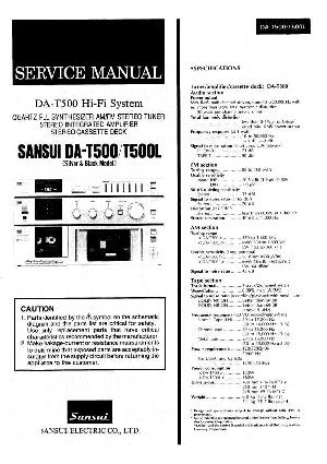 Service manual Sansui DA-T500 ― Manual-Shop.ru