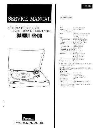 Service manual Sansui FR-D3 ― Manual-Shop.ru
