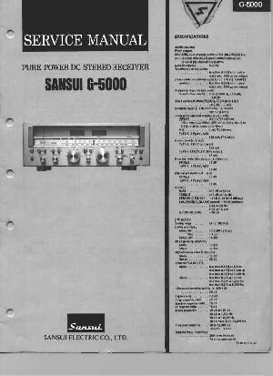 Service manual Sansui G-5000 ― Manual-Shop.ru