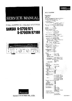 Service manual Sansui G-871, G-971, G-8700, G-9700 ― Manual-Shop.ru