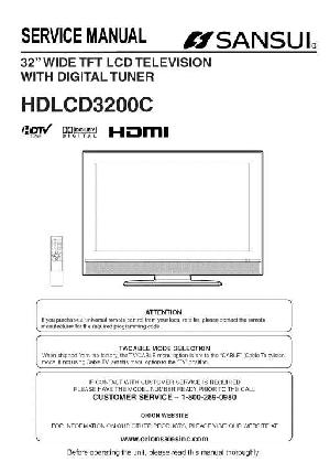 Сервисная инструкция Sansui HDLCD3200C ― Manual-Shop.ru