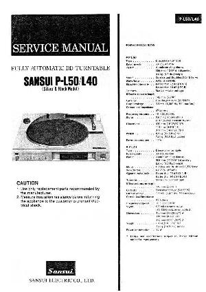 Service manual Sansui P-L40, P-L50 ― Manual-Shop.ru