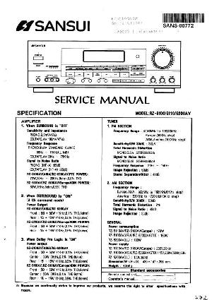 Service manual Sansui RZ-5100, RZ-5110, RZ-5200AV ― Manual-Shop.ru