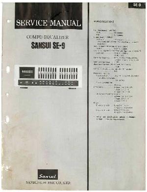 Сервисная инструкция Sansui SE-9 ― Manual-Shop.ru