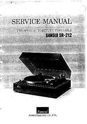Service manual Sansui SR-212 ― Manual-Shop.ru
