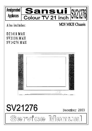 Service manual Sansui SV21276 ― Manual-Shop.ru