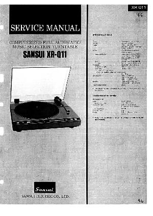 Service manual Sansui XR-Q11 ― Manual-Shop.ru