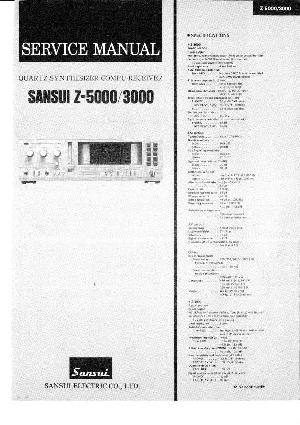 Service manual Sansui Z-3000, Z-5000 ― Manual-Shop.ru