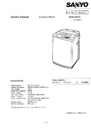 Service manual Sanyo ASW-50V2T ― Manual-Shop.ru