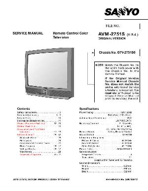 Service manual SANYO AVM-2751S ― Manual-Shop.ru