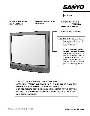 Service manual SANYO AVM-3651G ― Manual-Shop.ru