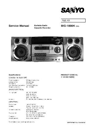 Service manual Sanyo BIG-1000K ― Manual-Shop.ru