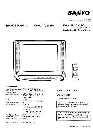 Service manual SANYO C20EV57 ― Manual-Shop.ru
