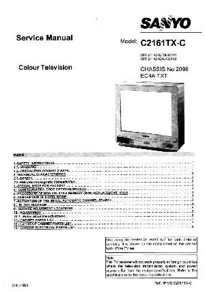 Service manual SANYO C2161TX ― Manual-Shop.ru