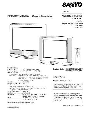 Service manual SANYO C21LB25S, C29LK35 ― Manual-Shop.ru