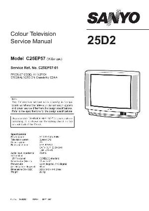 Сервисная инструкция Sanyo C25EP57 ― Manual-Shop.ru