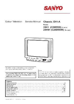 Service manual SANYO C28ER59, 28H1, EH1-A ― Manual-Shop.ru