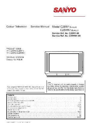 Сервисная инструкция SANYO C28W1, WB2-B ― Manual-Shop.ru