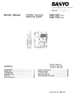 Service manual Sanyo CAS-1150, CAS-1250 ― Manual-Shop.ru
