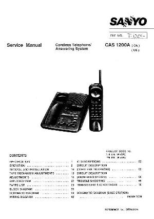 Service manual Sanyo CAS-1200A ― Manual-Shop.ru