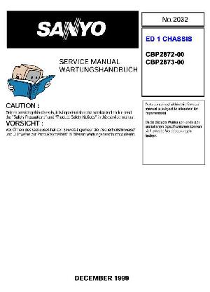 Service manual Sanyo CBP2872 ED1 ― Manual-Shop.ru