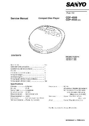 Service manual SANYO CDP-4500, CDP-4550 ― Manual-Shop.ru