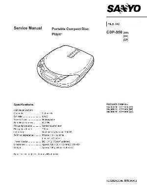 Service manual Sanyo CDP-950 ― Manual-Shop.ru
