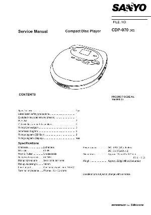 Service manual Sanyo CDP-970 ― Manual-Shop.ru