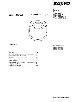 Service manual SANYO CDP-990 ― Manual-Shop.ru