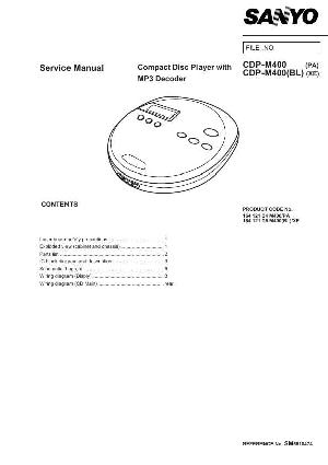 Сервисная инструкция SANYO CDP-M400 ― Manual-Shop.ru