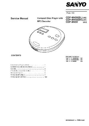 Сервисная инструкция Sanyo CDP-M450 ― Manual-Shop.ru