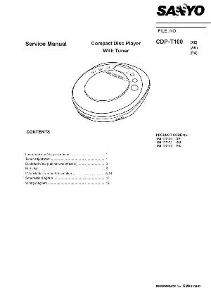 Service manual SANYO CDP-T100 ― Manual-Shop.ru