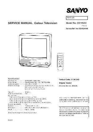 Service manual SANYO CE14SA4 ― Manual-Shop.ru