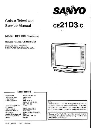 Service manual SANYO CE21D3 ― Manual-Shop.ru