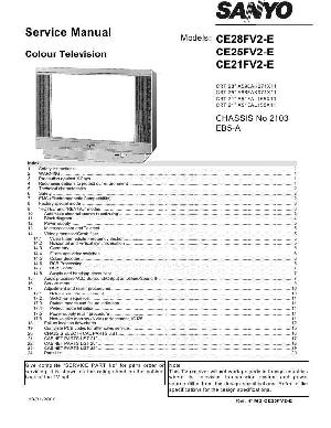 Сервисная инструкция Sanyo CE21FV2-E, CE25FV2-E, CE28FV2-E ― Manual-Shop.ru