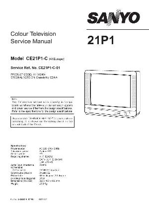 Сервисная инструкция SANYO CE21P1, 21P1, EB4-A ― Manual-Shop.ru