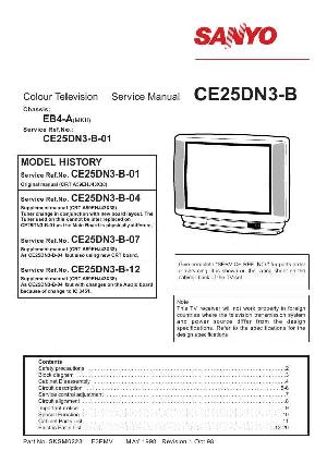 Сервисная инструкция SANYO CE25DN3 ― Manual-Shop.ru