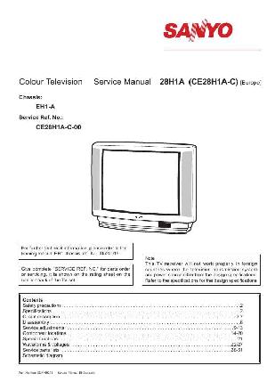 Сервисная инструкция SANYO CE28H1A, EH1A ― Manual-Shop.ru