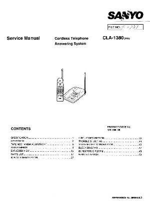 Service manual Sanyo CLA-1380 ― Manual-Shop.ru