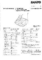 Service manual Sanyo CLA-1605