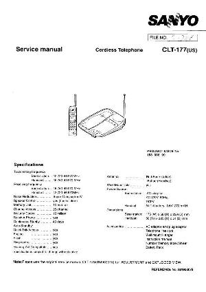 Service manual Sanyo CLT-177 ― Manual-Shop.ru