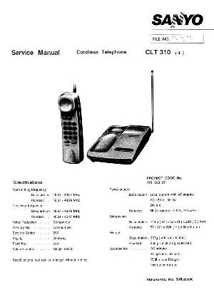 Service manual Sanyo CLT-310 ― Manual-Shop.ru