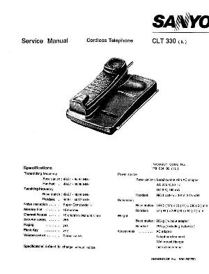 Сервисная инструкция Sanyo CLT-330 ― Manual-Shop.ru