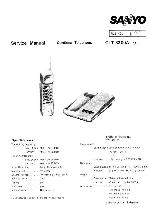 Service manual Sanyo CLT-3300A