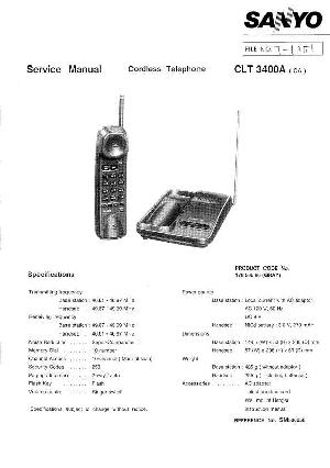 Сервисная инструкция Sanyo CLT-3400A ― Manual-Shop.ru