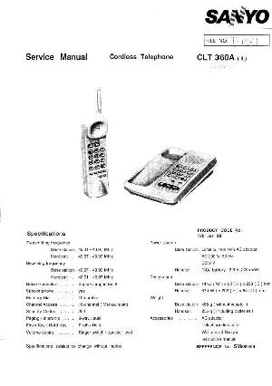 Сервисная инструкция Sanyo CLT-360A ― Manual-Shop.ru